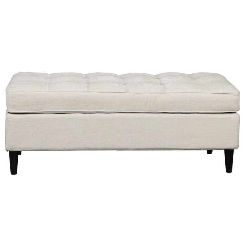 Lindhus Fotpall 120 cm i chenille - gräddvit - Möbler - Fåtölj & stolar - Pall & puff - Sittpuff