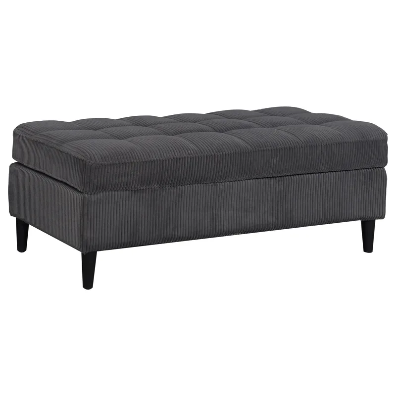 Lindhus Fotpall 120 cm i manchester - Antracit - Möbler - Fåtölj & stolar - Pall & puff - Sittpuff