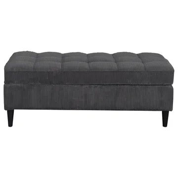 Lindhus Fotpall 120 cm i manchester - Antracit - Möbler - Fåtölj & stolar - Pall & puff - Sittpuff