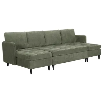 Lindhus Fotpall 120 cm i manchester - grön - Möbler - Fåtölj & stolar - Pall & puff - Sittpuff