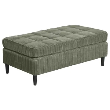 Lindhus Fotpall 120 cm i manchester - grön - Möbler - Fåtölj & stolar - Pall & puff - Sittpuff