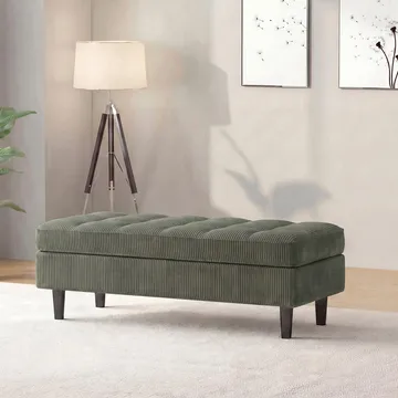 Lindhus Fotpall 120 cm i manchester - grön - Möbler - Fåtölj & stolar - Pall & puff - Sittpuff