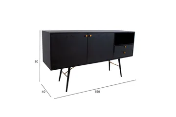 Luxemburg Byrö Svart/Koppar - Förvaring - Förvaringsmöbler - Sideboard & skänk