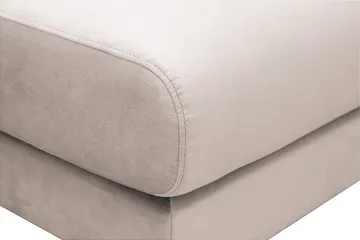 Menard Fotpall i Sammet - Beige - Möbler - Fåtölj & stolar - Pall & puff - Fotpallar