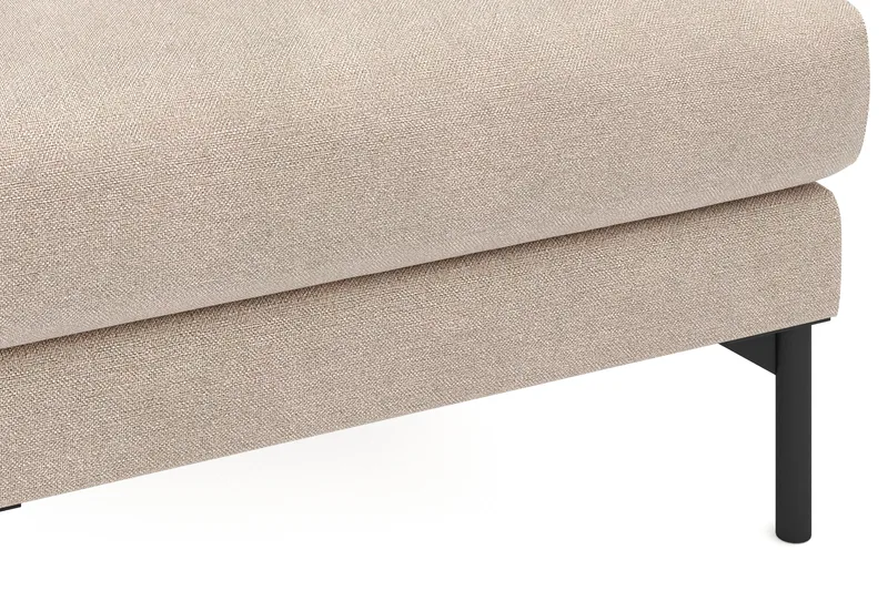 Menard Tyg Fotpall 87 cm Bred - Beige - Möbler - Fåtölj & stolar - Pall & puff - Fotpallar