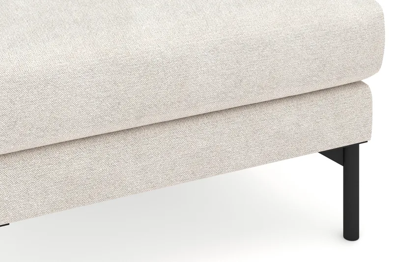 Menard Tyg Fotpall 87 cm Bred - Beige - Möbler - Fåtölj & stolar - Pall & puff - Fotpallar