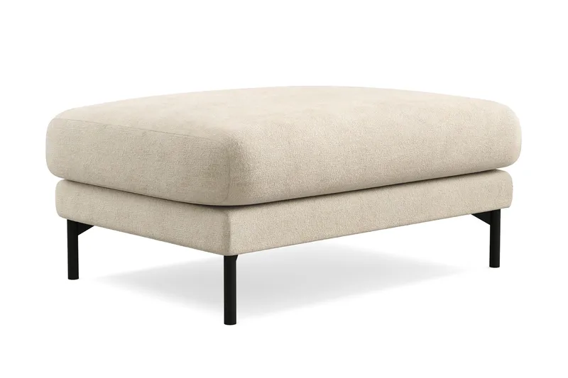 Menard Premium Fotpall i Chenille - Trenza 06, Beige Chenille - Möbler - Fåtölj & stolar - Pall & puff - Fotpallar