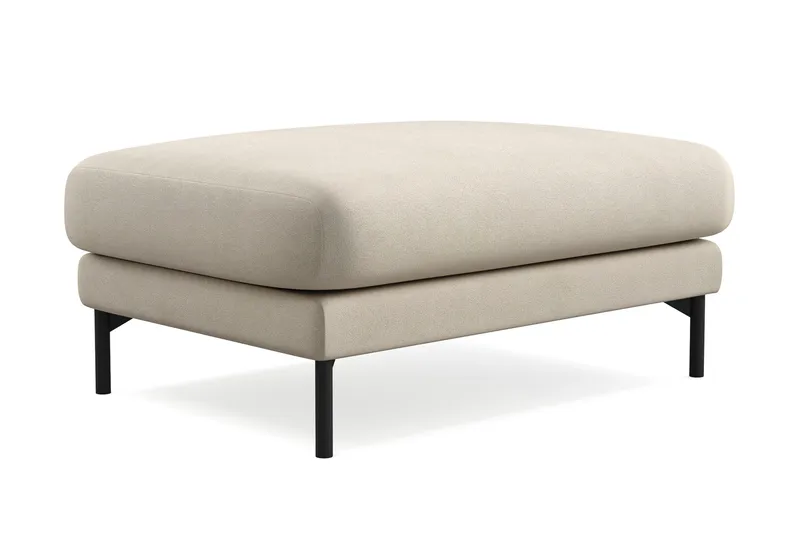 Menard Premium Fotpall i Tyg - Beige - Möbler - Fåtölj & stolar - Pall & puff - Fotpallar