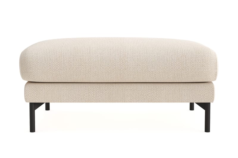 Menard Premium Fotpall i Chenille, Ljusbeige