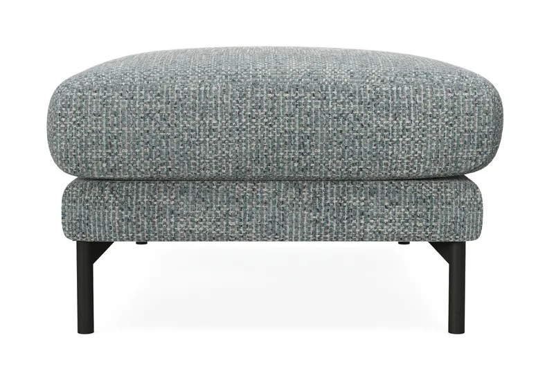 Menard Premium Fotpall i Chenille - Grå/Blå - Möbler - Fåtölj & stolar - Pall & puff - Fotpallar