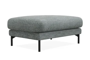 Menard Premium Fotpall i Chenille - Grå/Blå - Möbler - Fåtölj & stolar - Pall & puff - Fotpallar