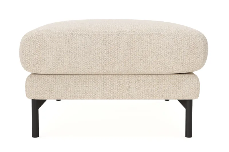Menard Premium Fotpall i Chenille - Ljusbeige - Möbler - Fåtölj & stolar - Pall & puff - Fotpallar