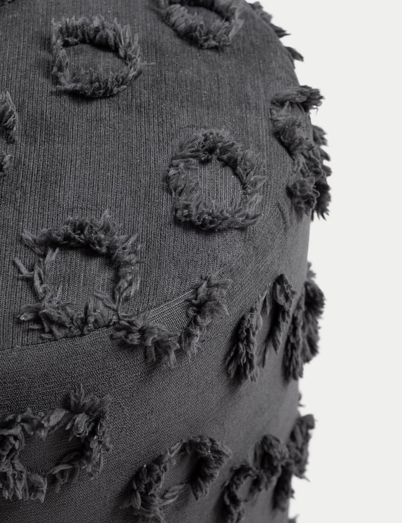 Meric Sittpuff 40 cm Rund - Antracit - Möbler - Fåtölj & stolar - Pall & puff - Sittpuff