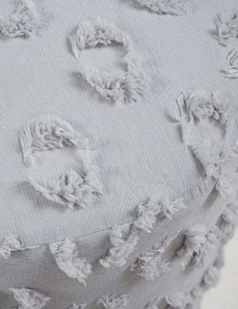 Meric Sittpuff 40 cm Rund - Grå - Möbler - Fåtölj & stolar - Pall & puff - Sittpuff