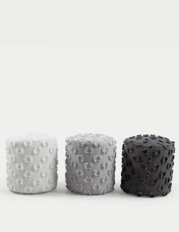 Meric Sittpuff 40 cm Rund - Grå - Möbler - Fåtölj & stolar - Pall & puff - Sittpuff