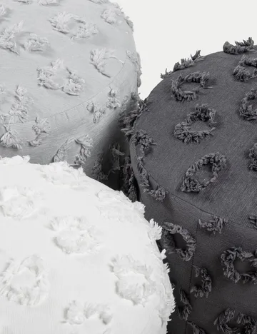 Meric Sittpuff 40 cm Rund - Grå - Möbler - Fåtölj & stolar - Pall & puff - Sittpuff