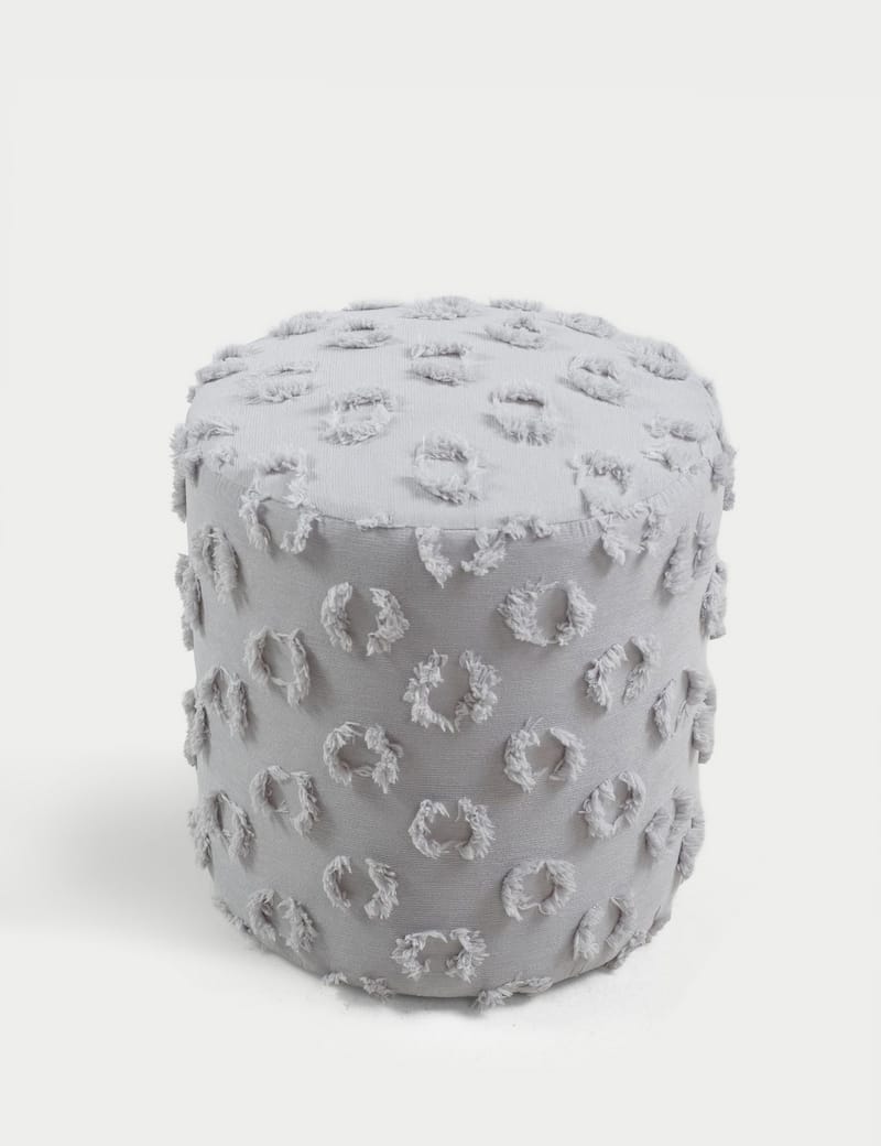 Meric Sittpuff 40 cm Rund - Grå - Möbler - Fåtölj & stolar - Pall & puff - Sittpuff