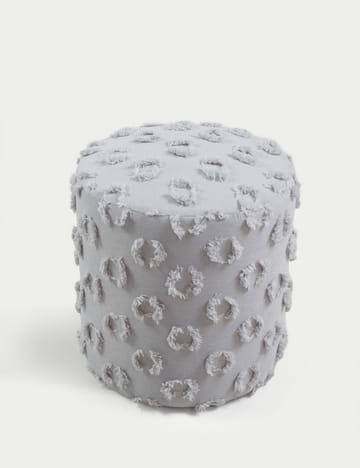 Meric Sittpuff 40 cm Rund - Grå - Möbler - Fåtölj & stolar - Pall & puff - Sittpuff