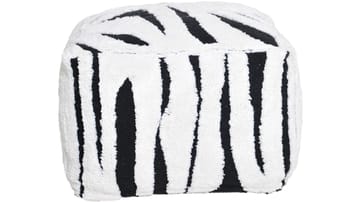 Mirello Puff 50 cm - Vit/Svart - Möbler - Fåtölj & stolar - Pall & puff - Sittpuff