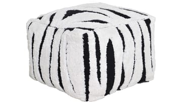 Mirello Puff 50 cm - Vit/Svart - Möbler - Fåtölj & stolar - Pall & puff - Sittpuff