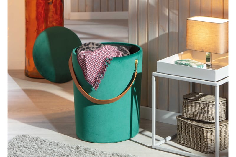 Nakisha Pall - Grön - Möbler - Fåtölj & stolar - Pall & puff