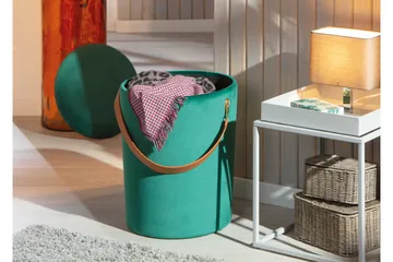 Nakisha Pall - Grön - Möbler - Fåtölj & stolar - Pall & puff