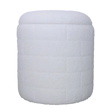 Navik Förvaringspall 40x40x45 cm med avtagbart lock - vit - Möbler - Fåtölj & stolar - Pall & puff - Sittpuff