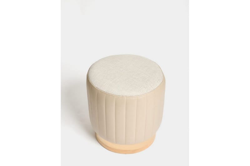 Neylor Fotpall 40 cm - Beige - Möbler - Fåtölj & stolar - Pall & puff - Fotpallar