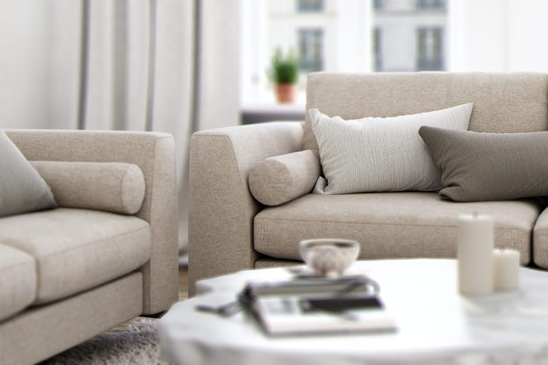 Ocean Lyx Fotpall - Beige - Möbler - Fåtölj & stolar - Pall & puff - Fotpallar