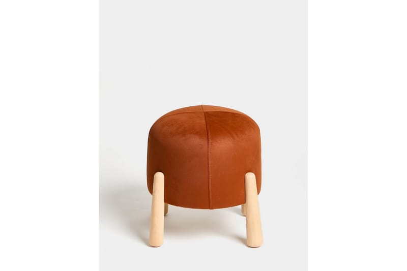 Orryn Fotpall 40 cm - Orange/Natur - Möbler - Fåtölj & stolar - Pall & puff - Fotpallar