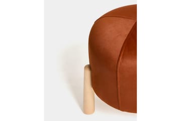 Orryn Fotpall 40 cm - Orange/Natur - Möbler - Fåtölj & stolar - Pall & puff - Fotpallar