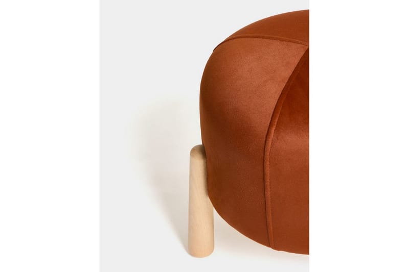 Orryn Fotpall 40 cm - Orange/Natur - Möbler - Fåtölj & stolar - Pall & puff - Fotpallar