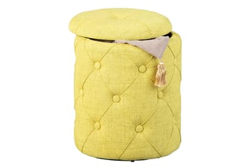 Ozie Pall - Gul/Grön - Möbler - Fåtölj & stolar - Pall & puff