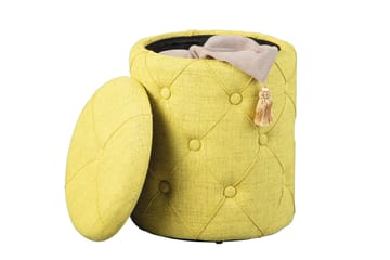 Ozie Pall - Gul/Grön - Möbler - Fåtölj & stolar - Pall & puff