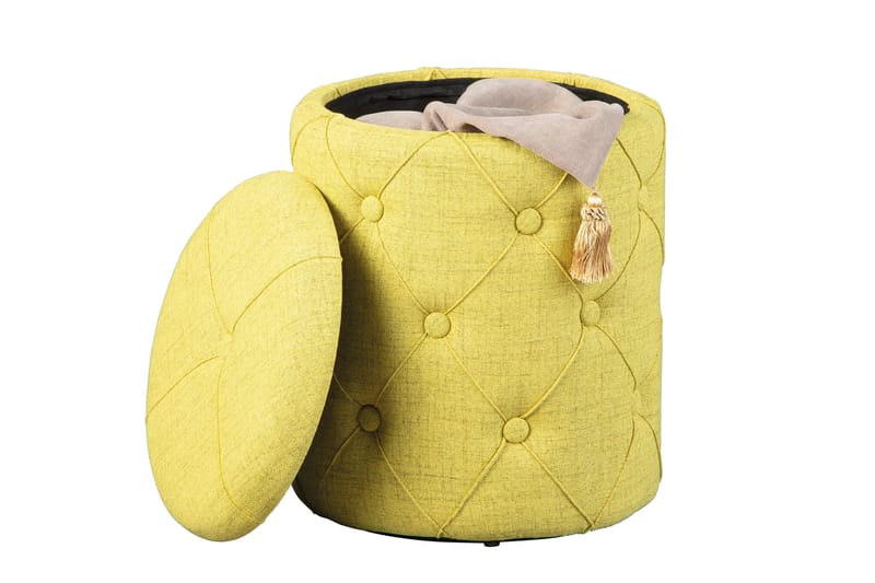 Ozie Pall - Gul/Grön - Möbler - Fåtölj & stolar - Pall & puff