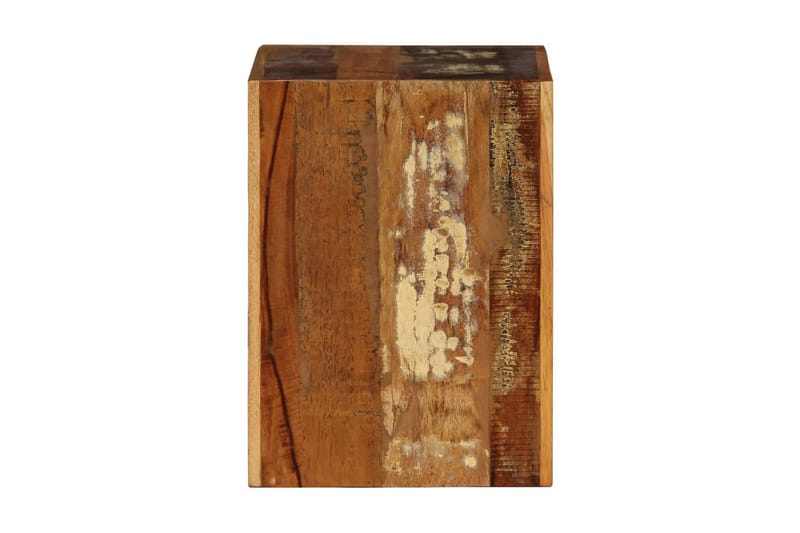 Pall 40x30x40 cm massivt återvunnet trä - Flerfärgad - Pall & puff