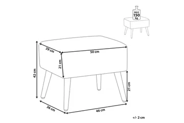 Pall Manteo - Möbler - Fåtölj & stolar - Pall & puff - Fotpallar