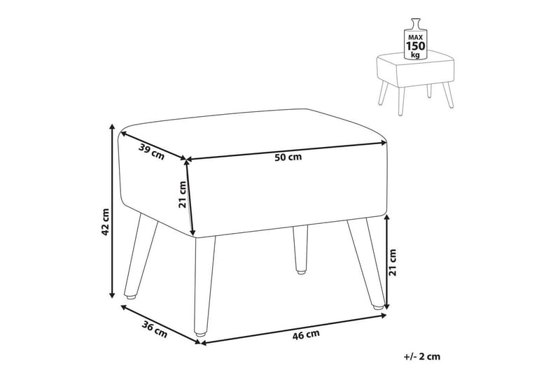 Pall Manteo - Möbler - Fåtölj & stolar - Pall & puff - Fotpallar