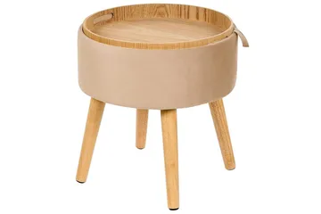 Pall Neely Beige - Beige - Möbler - Fåtölj & stolar - Pall & puff - Fotpallar