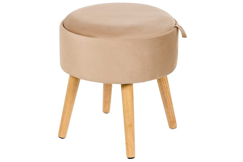 Pall Neely Beige - Beige - Möbler - Fåtölj & stolar - Pall & puff - Fotpallar