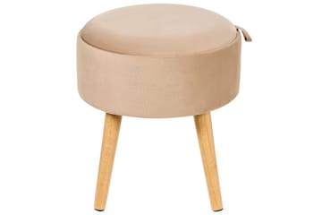 Pall Neely Beige - Beige - Möbler - Fåtölj & stolar - Pall & puff - Fotpallar