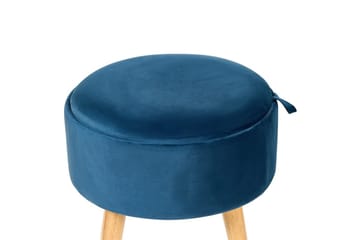 Pall Neely Blå - Blå - Möbler - Fåtölj & stolar - Pall & puff - Fotpallar