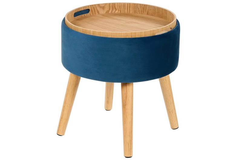 Pall Neely Blå - Blå - Möbler - Fåtölj & stolar - Pall & puff - Fotpallar