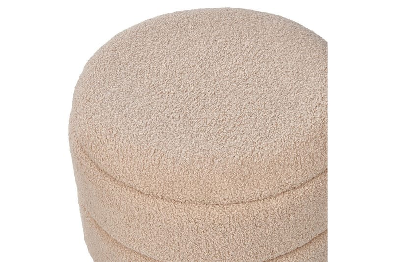 Pall Okaton Beige/ljust trä - Beige/ljust trä - Möbler - Fåtölj & stolar - Pall & puff - Fotpallar