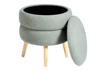 Pall Okaton Grönt/ljust trä - Grönt/ljust trä - Möbler - Fåtölj & stolar - Pall & puff - Fotpallar