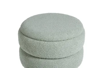 Pall Okaton Grönt/ljust trä - Grönt/ljust trä - Möbler - Fåtölj & stolar - Pall & puff - Fotpallar