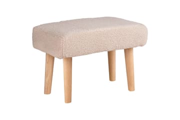 Pall Takoma Beige/ljust trä - Beige/ljust trä - Möbler - Fåtölj & stolar - Pall & puff - Fotpallar