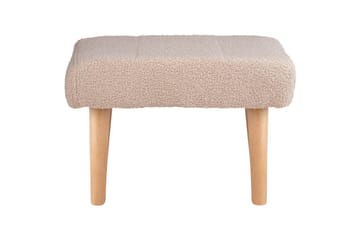 Pall Takoma Beige/ljust trä - Beige/ljust trä - Möbler - Fåtölj & stolar - Pall & puff - Fotpallar