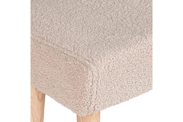 Pall Takoma Beige/ljust trä - Beige/ljust trä - Möbler - Fåtölj & stolar - Pall & puff - Fotpallar