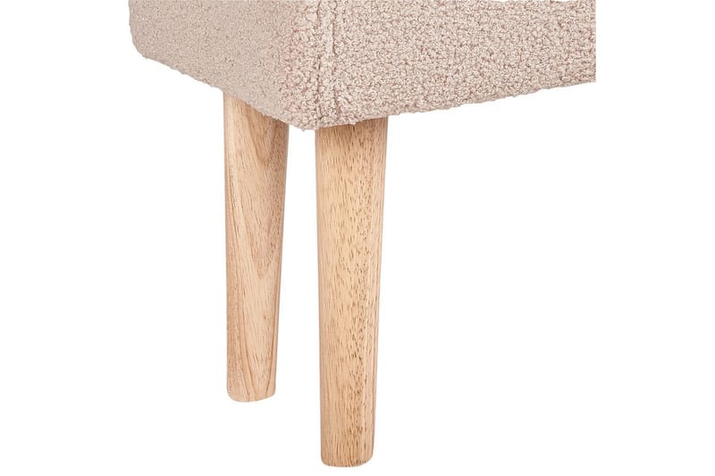 Pall Takoma Beige/ljust trä - Beige/ljust trä - Möbler - Fåtölj & stolar - Pall & puff - Fotpallar